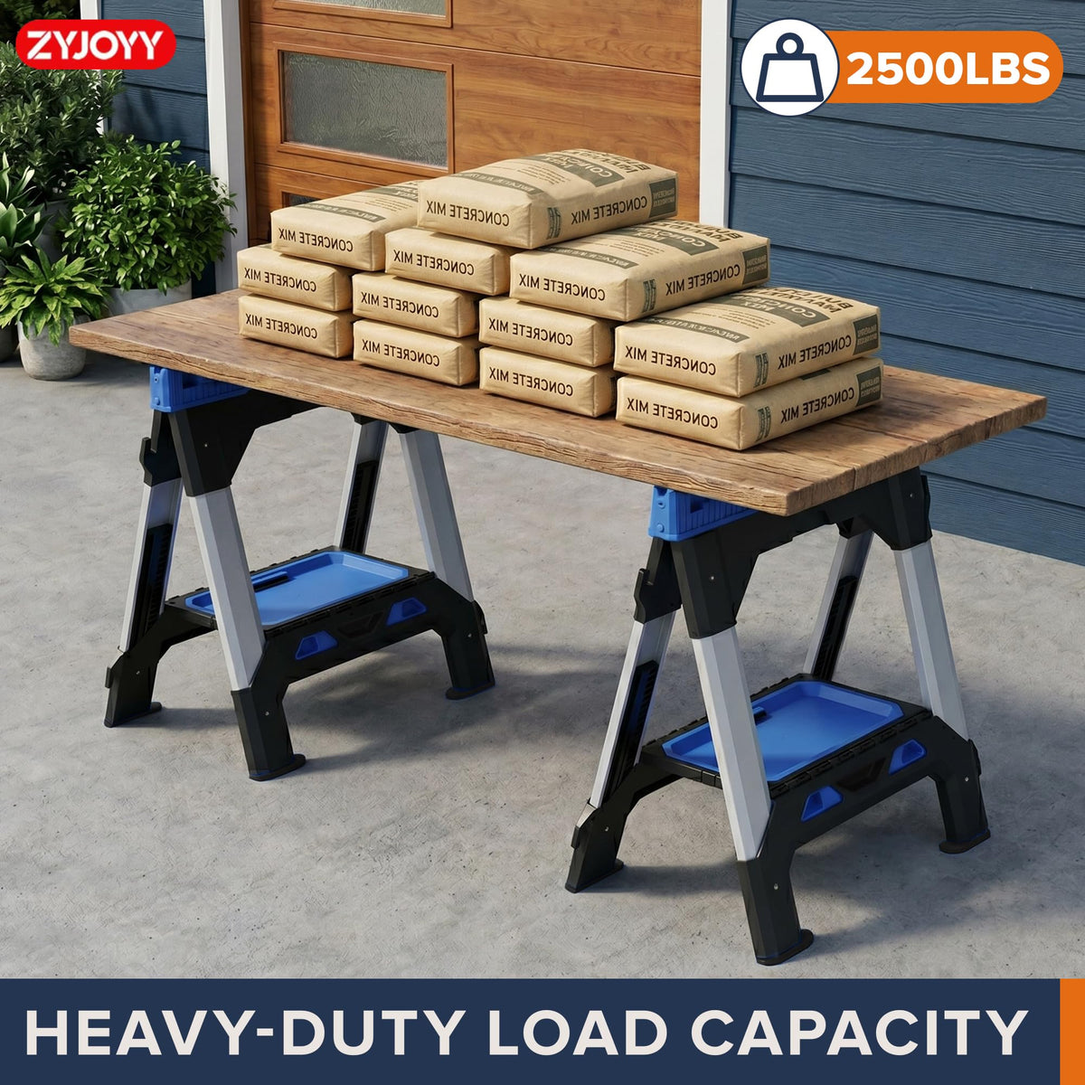 Folding Heavy Duty Saw Horses 2 Pack C2220