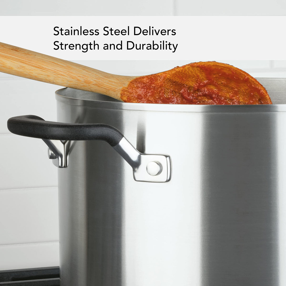 8-Quart Stainless Steel Stock Pot with Lid M3350