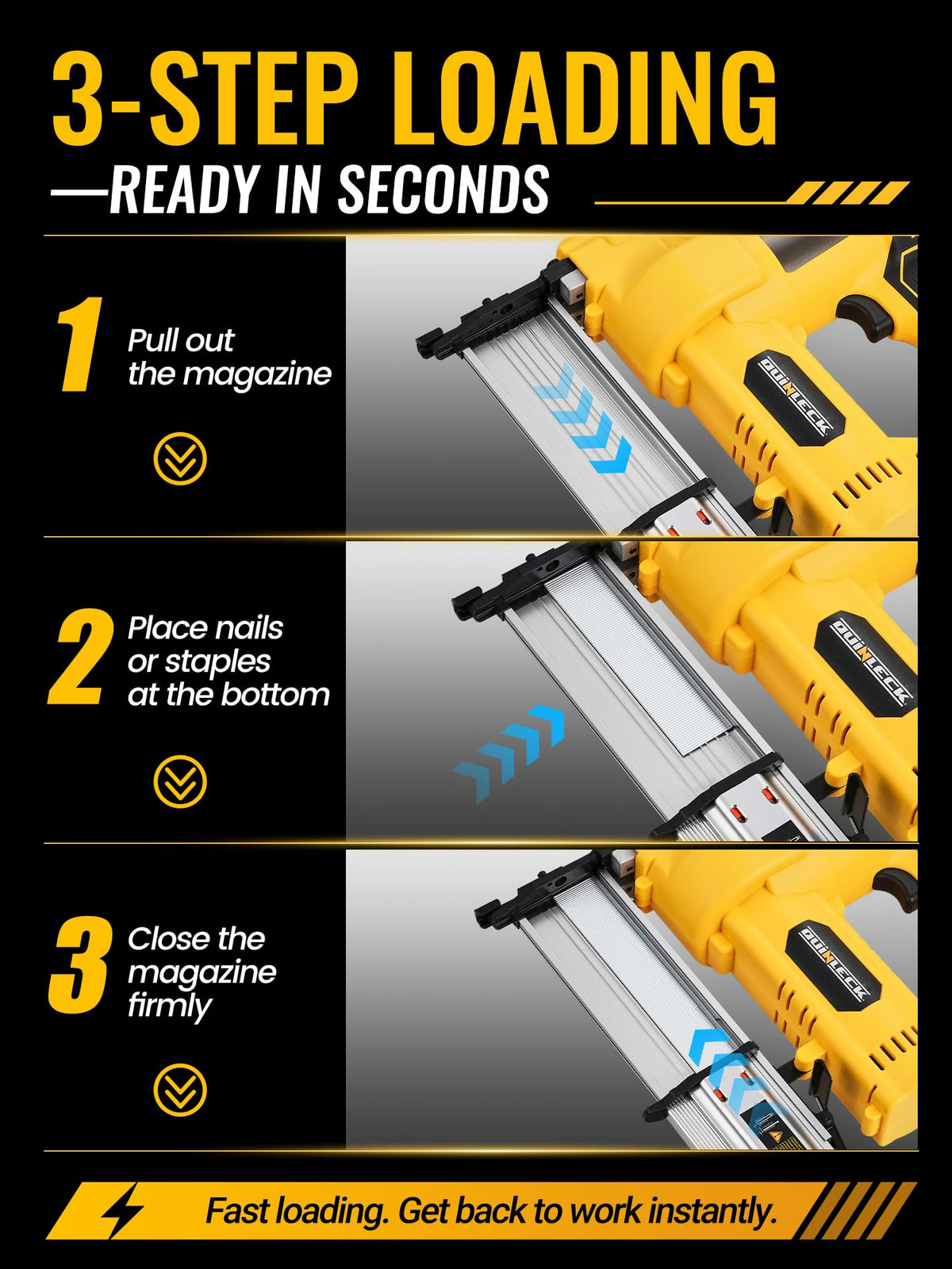 2-in-1 Brad Nailer Staple Gun U613328