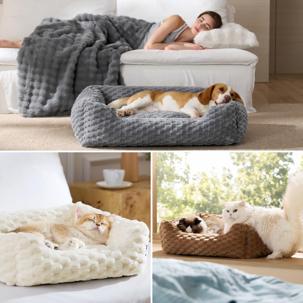 Washable Fluffy Dog Bed I413