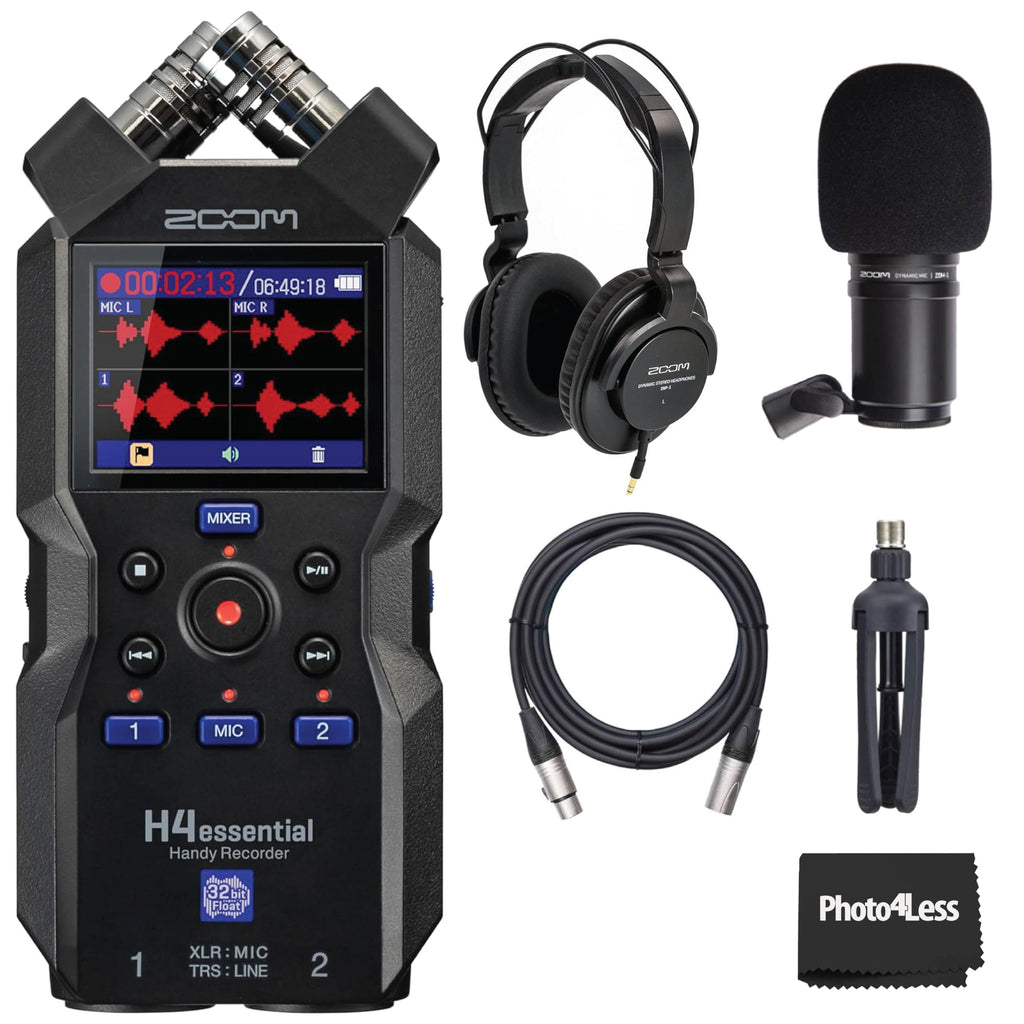4-Track Handy Recorder with 32-Bit Float, Stereo Microphones, 2 XLR/TRS Combo Inputs A259
