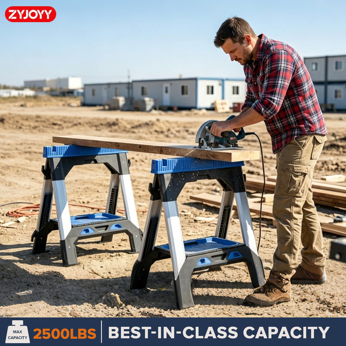 Folding Heavy Duty Saw Horses 2 Pack C2220