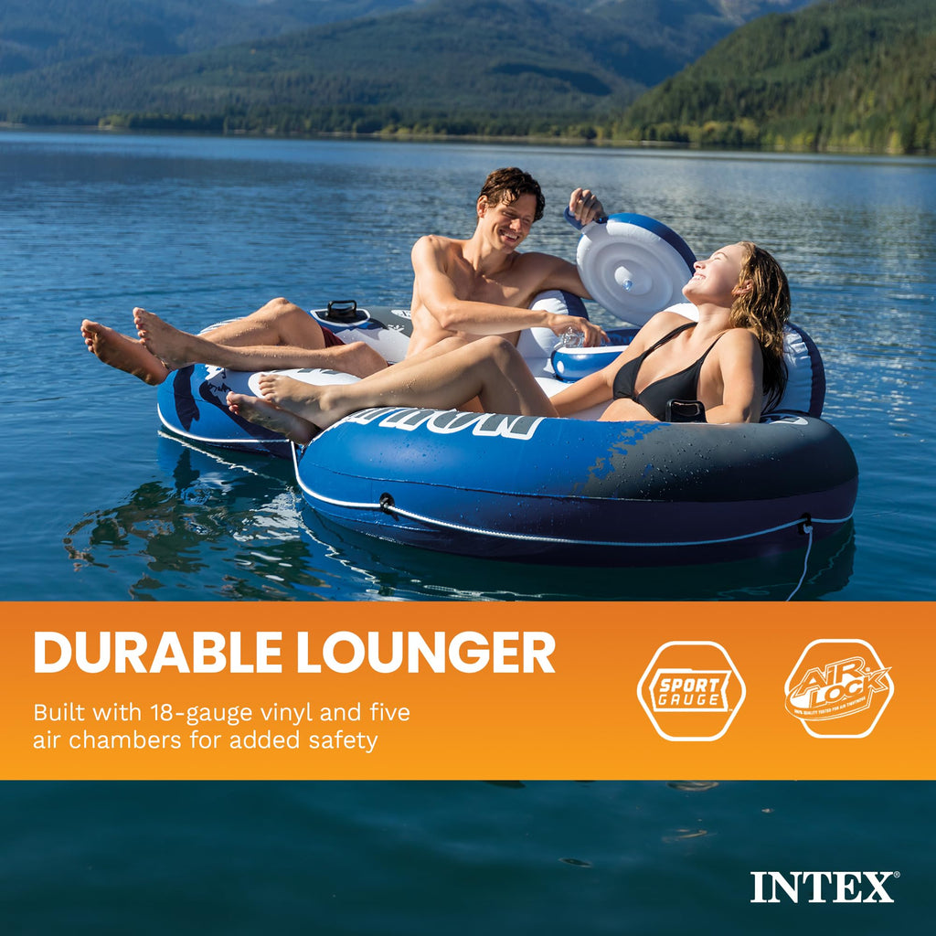 Inflatable 2-Person Floating Lake Lounge E212