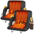 23" Heated Stadium Seats with Back Support, 2.5" Thick Cushion, 2PC T93244
