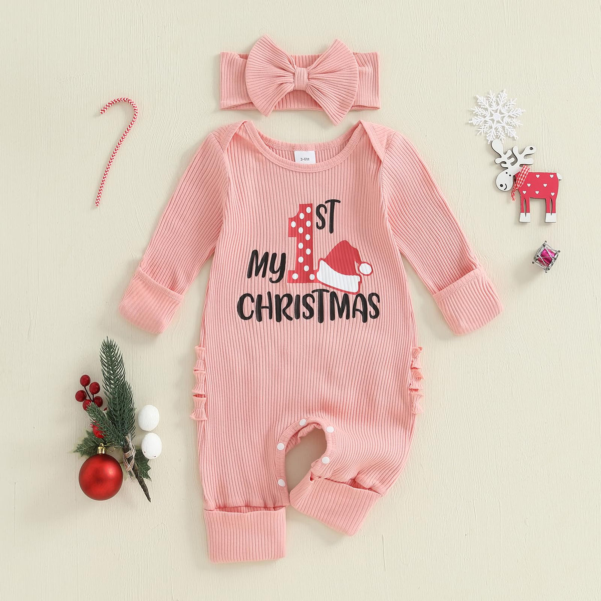 Baby Girl Long Sleeve Romper Jumpsuit H4136