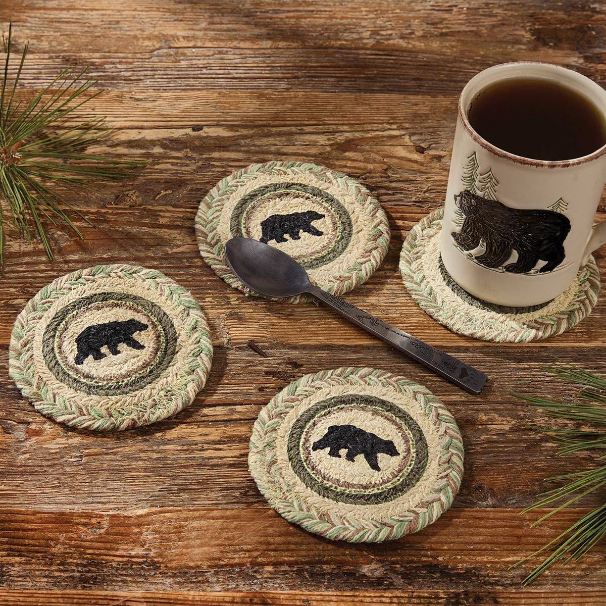 Black Bear Coaster Set G705418