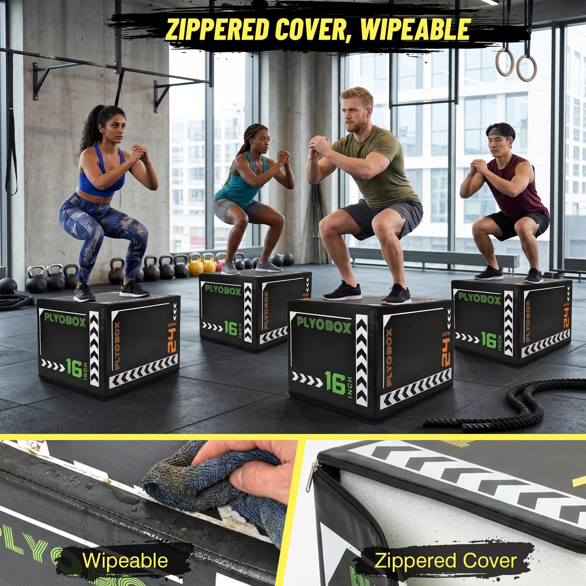 3-in-1 Foam Plyometric Jump Box H460390
