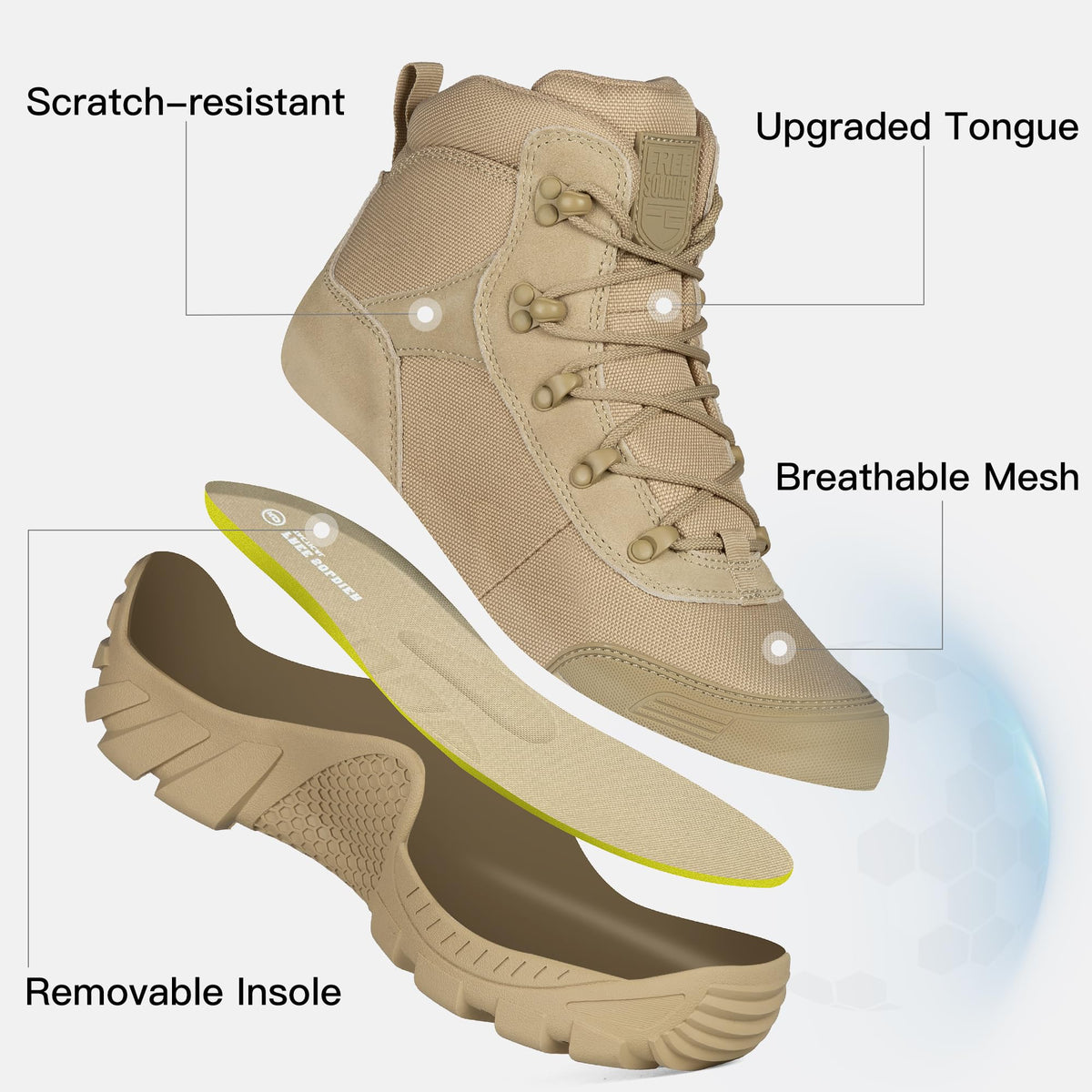 Waterproof Lightweight Tactical Work Boots Y10100
