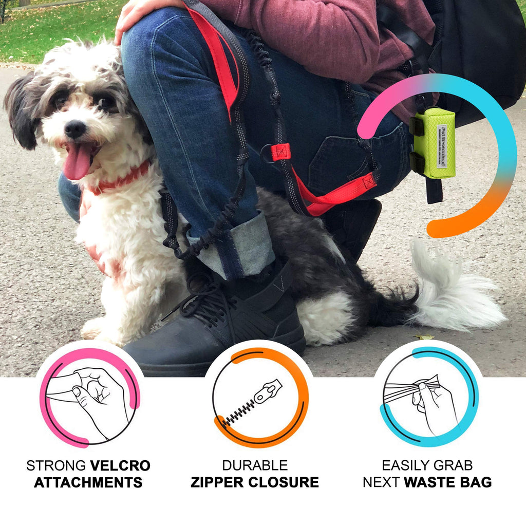 Hands Free Dog Leash for Large Dogs with Poop Bag Dispenser W617509