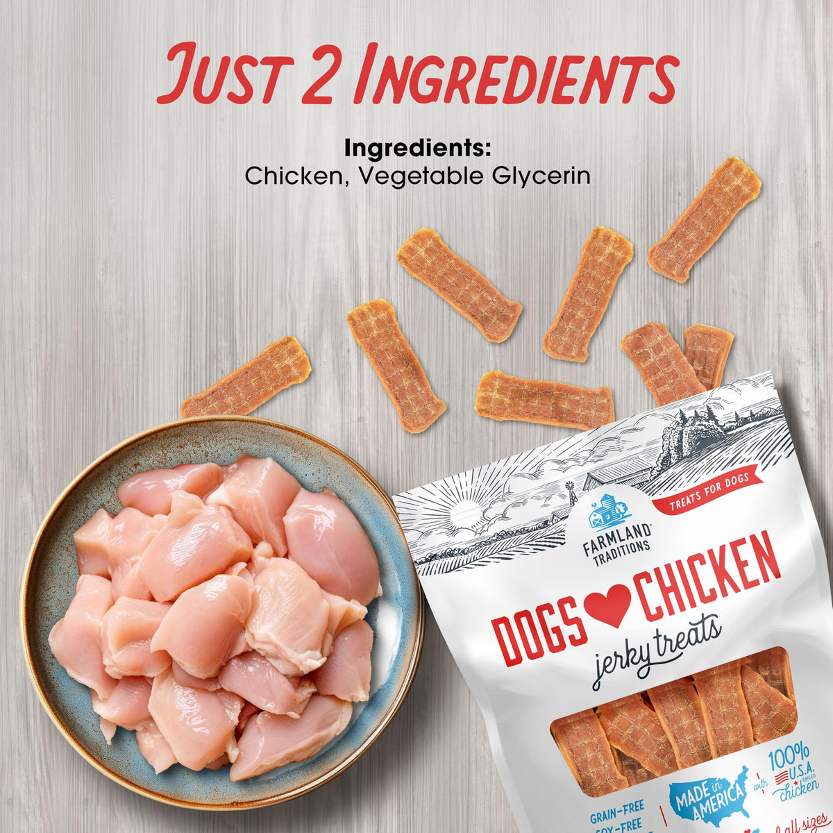Chicken Jerky Dog Treats 3 lb Bag O94020