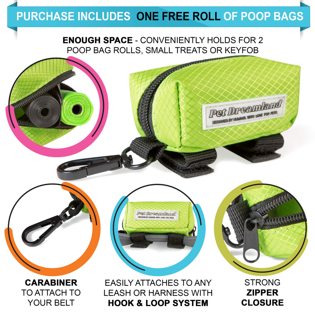 Hands Free Dog Leash for Large Dogs with Poop Bag Dispenser W617509