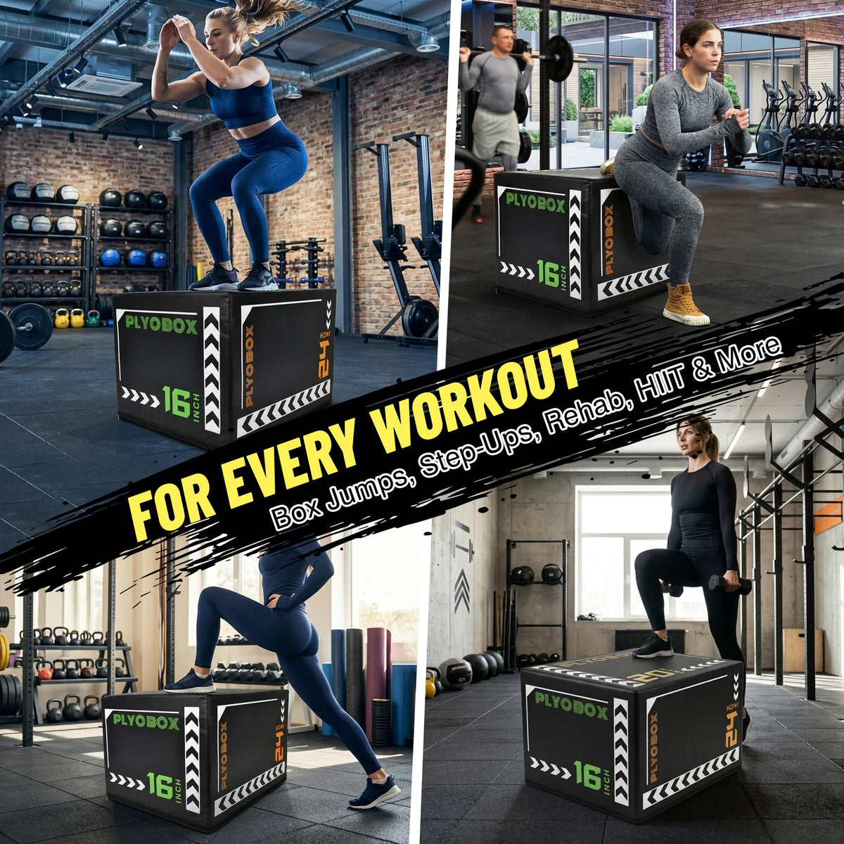 3-in-1 Foam Plyometric Jump Box H460390