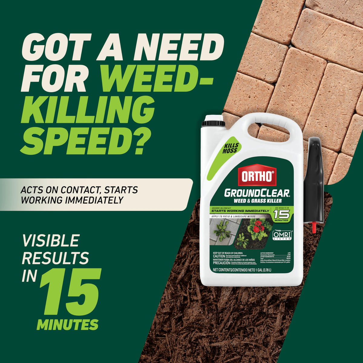 Weed & Grass Killer with Comfort Wand, 1 gal. N47695